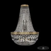 Бра 19041B/H2/35IV Pa Bohemia Ivele Crystal прозрачный 4 лампы, основание бронзовое патина в стиле классика sp
