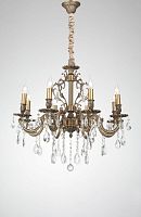 Люстра подвесная BARLETTA 1730.8 antique Lucia Tucci без плафона на 8 ламп, основание бронзовое в стиле классический Люстра подвесная BARLETTA 1730.8 antique Lucia Tucci без плафона на 8 ламп, основание бронзовое в стиле классический