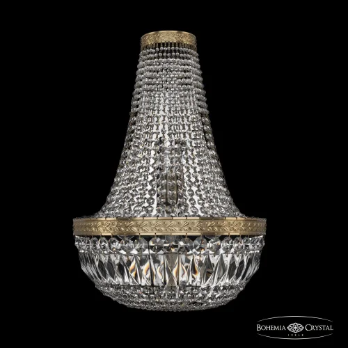 Бра 19041B/H2/35IV Pa Bohemia Ivele Crystal прозрачный на 4 лампы, основание бронзовое патина в стиле классический sp