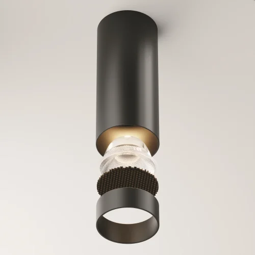 Светильник накладной Focus LED C056CL-L12B3K-W-B Maytoni чёрный на 1 лампу, основание чёрное в стиле современный хай-тек круглый фото 16