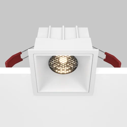 Светильник точечный Alfa LED DL043-01-15W3K-D-SQ-W Maytoni белый на 1 лампу, основание белое в стиле современный фото 8