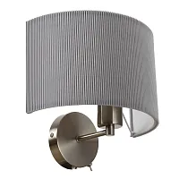 Бра Mallorca A1021AP-1SS Arte Lamp серый 1 лампа, основание матовое серебро в стиле модерн 
