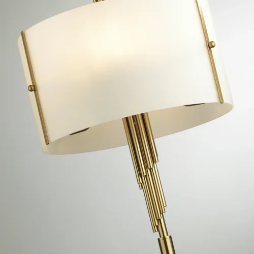 Торшер  Margaret 5415/3F Odeon Light  белый 3 лампы, основание бронзовое в стиле арт-деко
 фото 4