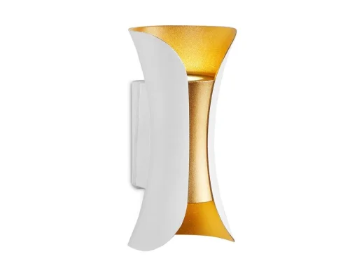 Бра LED Sota FW194 Ambrella light золотой белый на 1 лампа, основание белое в стиле хай-тек современный 