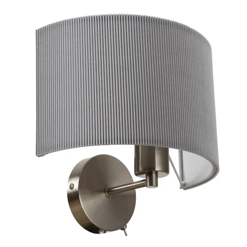 Бра Mallorca A1021AP-1SS Arte Lamp серый на 1 лампа, основание матовое серебро в стиле современный 