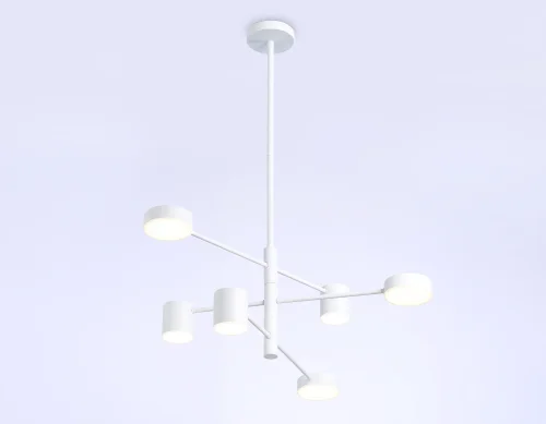 Светильник подвесной LED FL51684 Ambrella light белый 1 лампа, основание белое в стиле хай-тек современный  фото 2