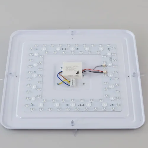 Светильник потолочный LED с пультом Симпла CL714K680G Citilux белый 1 лампа, основание белое в стиле современный квадраты фото 5