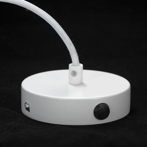 Светильник подвесной Cuscino GRLSP-8360 Lussole белый 3 лампы, основание белое в стиле классический прованс  фото 4
