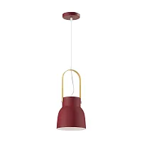 Светильник подвесной Ruby 3794/1 Lumion красный на 1 лампу, основание красное в стиле современный 