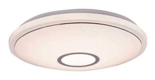Светильник потолочный LED с пультом Connor 41386-24 Globo белый 1 лампа, основание белое в стиле хай-тек современный с пультом