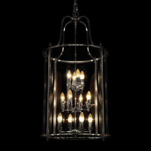 Светильник подвесной Lighthouse 10456/12 CR LOFT IT прозрачный на 12 ламп, основание хром в стиле классический арт-деко фото 7