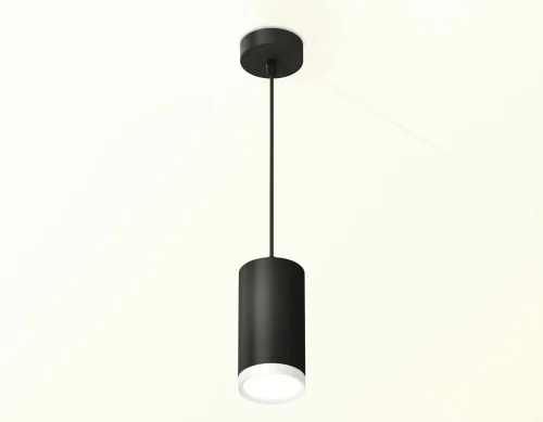 Светильник подвесной XP8162011 Ambrella light белый 1 лампа, основание чёрное в стиле хай-тек трубочки фото 2