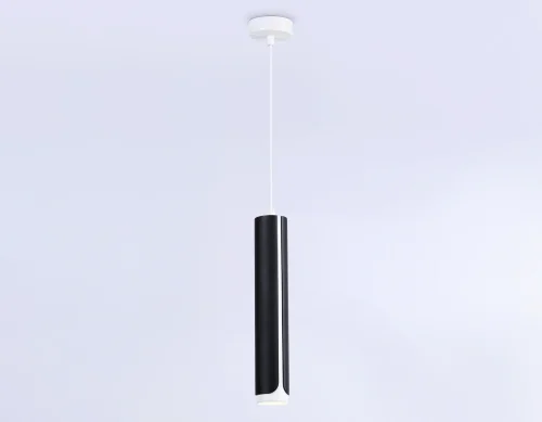 Светильник подвесной TN51611 Ambrella light чёрный 1 лампа, основание белое в стиле хай-тек современный трубочки фото 3