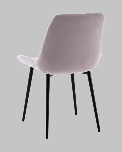 Стул Флекс N светло-сиреневый УТ000041308 Stool Group, сиреневый/велюр, ножки/металл/чёрный, размеры - *830**** фото 6