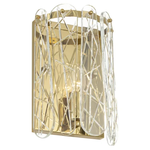Бра Talla CL318412 Citilux прозрачный на 1 лампу, основание золотое в стиле классический фото 2