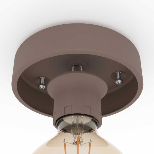 Светильник потолочный Mogano 900359 Eglo коричневый 1 лампа, основание коричневое в стиле современный лофт  фото 3