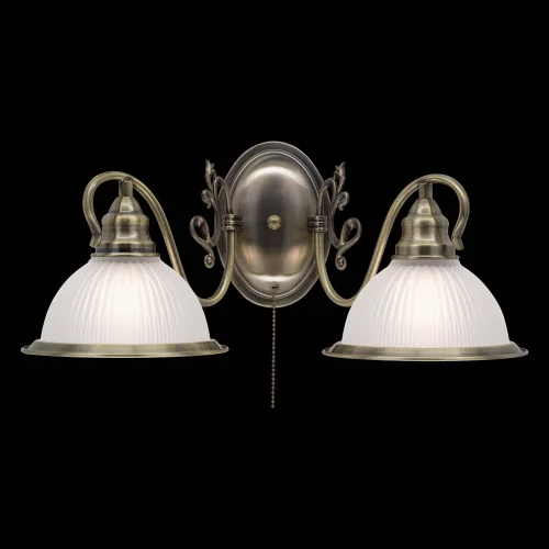 Бра с выключателем Идальго CL434321 Citilux белый на 2 лампы, основание бронзовое в стиле классический кантри  фото 2