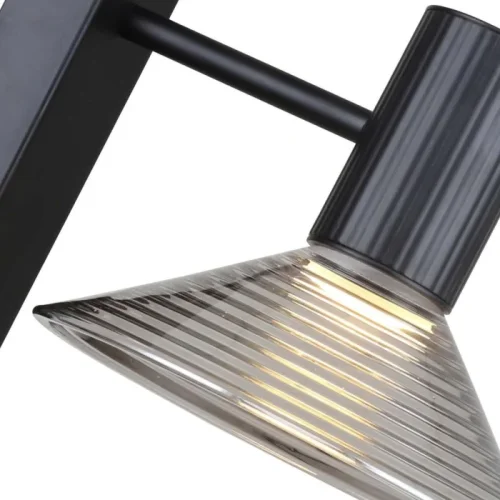 Бра LED Feris 4622-1W F-promo прозрачный на 1 лампу, основание чёрное в стиле лофт фото 2
