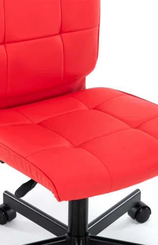 Операторское кресло EP-300 Экокожа Красный EP 300 PU Red Everprof, красный/экокожа, ножки//, размеры - 840*955***430* фото 4