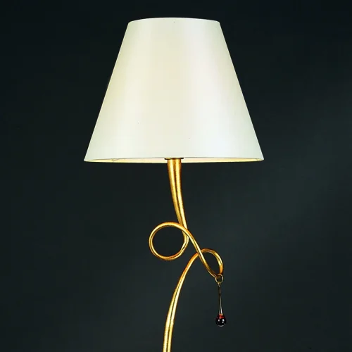 Торшер напольный  PAOLA PAN ORO 3543 Mantra  белый 1 лампа, основание золотое в стиле современный
 фото 5