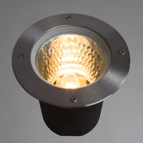 Встраиваемый светильник PIAZZA A6013IN-1SS Arte Lamp уличный IP65 серебряный чёрный серый 1 лампа, плафон серебряный серый в стиле современный E27 фото 2