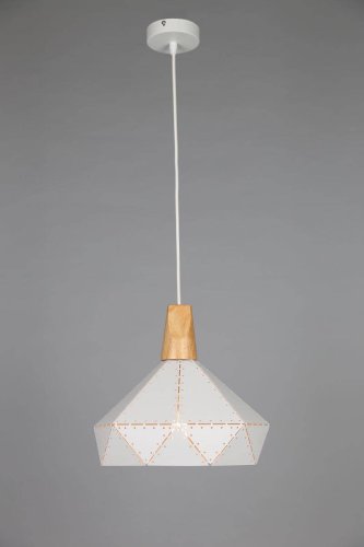 Светильник подвесной лофт Amedea OML-90316-01 Omnilux белый 1 лампа, основание белое в стиле лофт  фото 2