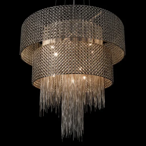 Люстра подвесная Opera 10406/660 LOFT IT никель на 10 ламп, основание никель в стиле арт-деко фото 8