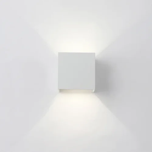 Настенный светильник уличный LED CLT 520W WH Crystal Lux уличный IP54 белый на 1 лампу, плафон белый в стиле современный LED фото 2