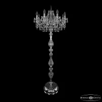 Торшер 1403T1/8/195-160 Ni Bohemia Ivele Crystal sp без плафона 8 ламп, основание прозрачное никель в стиле классический
