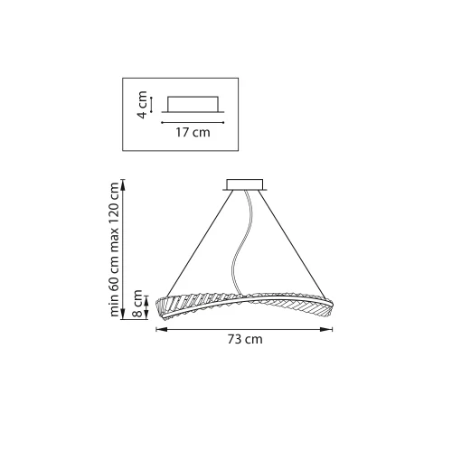 Светильник подвесной LED Vidare 699083 Lightstar прозрачный на 1 лампу, основание золотое в стиле современный кольца фото 2 Светильник подвесной LED Vidare 699083 Lightstar прозрачный на 1 лампу, основание золотое в стиле современный кольца фото 2