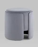 Пуф Taks велюр серый УТ000039395 Stool Group на 1 , основание в стиле современный 