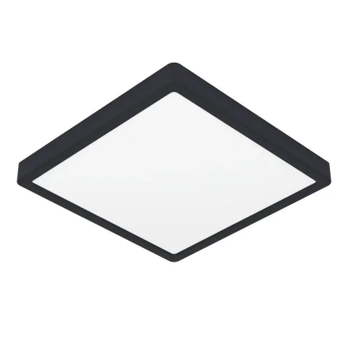 Светильник потолочный LED Fueva 901331 Eglo белый на 1 лампу, основание чёрное в стиле современный квадратный Светильник потолочный LED Fueva 901331 Eglo белый на 1 лампу, основание чёрное в стиле современный квадратный