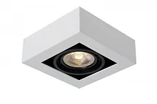 Светильник накладной Zefix 09120/12/31 Lucide белый 1 лампа, основание белое в стиле современный квадратный