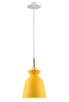 Светильник подвесной Marylou TL1202H-01YE Toplight жёлтый на 1 лампу, основание белое в стиле современный 
