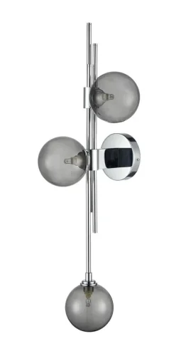 Бра Paradise VL5773W03 Vele Luce чёрный серый на 3 лампы, основание хром в стиле современный фото 3