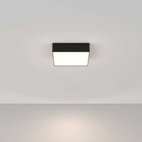Светильник потолочный LED Zon C032CL-24W4K-SQ-B Maytoni белый 1 лампа, основание чёрное в стиле современный  фото 4