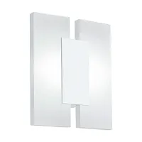 Бра LED METRASS 2 96042 Eglo белый на 2 лампы, основание белое в стиле минимализм современный 