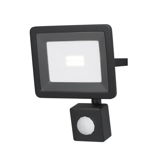 Прожектор LED с датчиком движения Flood FL001-L10B4KSR Maytoni уличный IP чёрный 1 лампа, плафон прозрачный в стиле хай-тек современный LED фото 4
