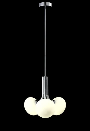 Светильник подвесной ALICIA SP3 CHROME/WHITE Crystal Lux белый 3 лампы, основание хром в стиле современный  фото 6