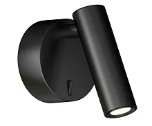 Спот с 1 лампой LED Алери 08070,19 Kink Light чёрный LED в стиле хай-тек 10086 с выключателем