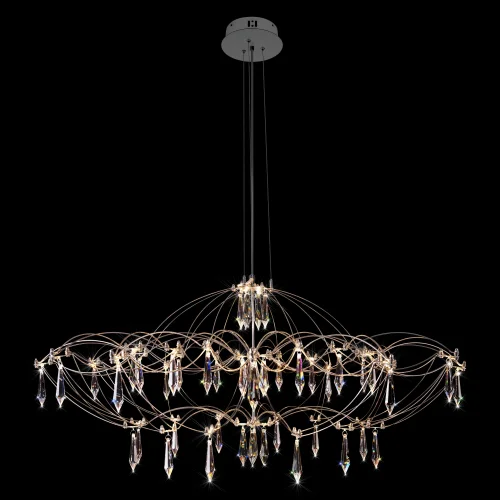 Люстра подвесная ЛЕД Мира / Mira 10586/900 Silver Asfour LOFT IT прозрачная на 1 лампу, основание серебряное в стиле арт-деко капли фото 2 Люстра подвесная ЛЕД Мира / Mira 10586/900 Silver Asfour LOFT IT прозрачная на 1 лампу, основание серебряное в стиле арт-деко капли фото 2