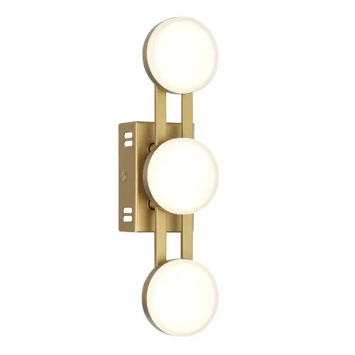 Бра LED Monro SL6610.201.03 ST-Luce белый на 1 лампу, основание золотое в стиле современный 