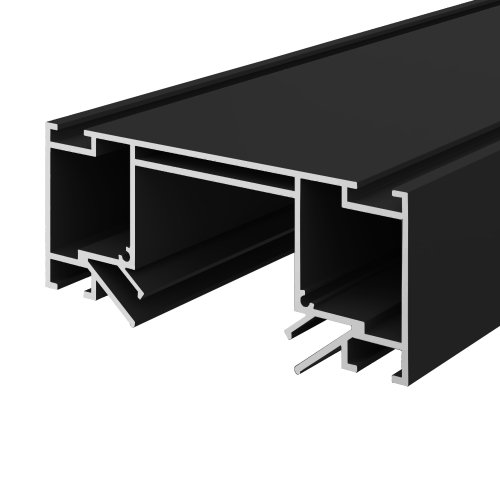 Профиль для монтажа SKYLINE 48 в натяжной потолок 2м Skyline 48+ ST1047.429.02 ST-Luce чёрный в стиле для светильников серии Skyline 48+ магнитный профиль натяжной потолок
