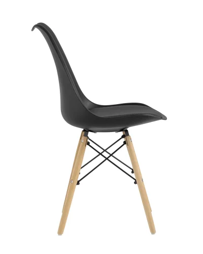 Стул Freames, черный УТ000025482 Stool Group, чёрный/экокожа, ножки/дерево/бежевый, размеры - ****480*430 фото 2