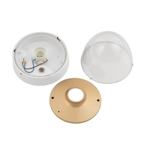 Светильник потолочный Nook 7970-NW Nowodvorski прозрачный на 1 лампу, основание белое в стиле современный фото 4