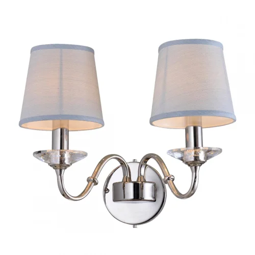 Бра Elice OML-86901-02 Omnilux голубой на 2 лампы, основание хром в стиле классический 