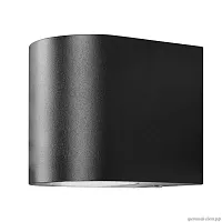 Настенный светильник Eterno 100006/A LOFT IT уличный IP54 чёрный 1 лампа, плафон чёрный в стиле хай-тек модерн GU10