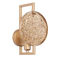 Бра Илоника 451022401 MW-Light янтарный золотой 1 лампа, основание золотое в стиле арт-деко современный 
