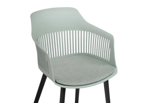 Пластиковый стул Crocs light green / black 15714 Woodville, зелёный/рогожка, ножки/пластик/чёрный, размеры - ****550*600 фото 5
