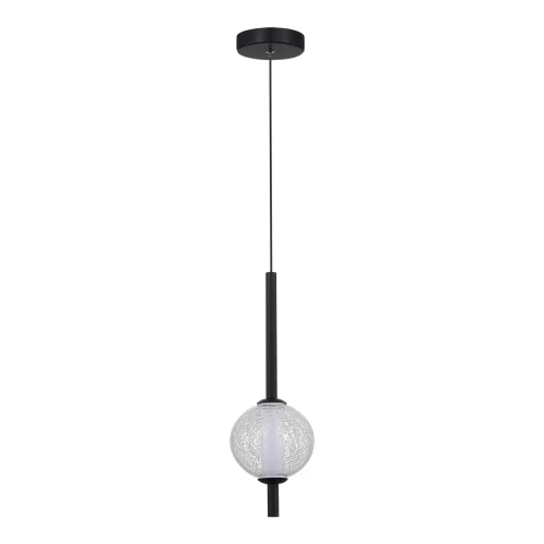 Светильник подвесной LED Peek SL6120.403.01 ST-Luce прозрачный 1 лампа, основание чёрное в стиле современный хай-тек минимализм  фото 2